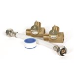 35953 By-Pass Kit - 8" Supreme Perm Brass for 6 gal tank*