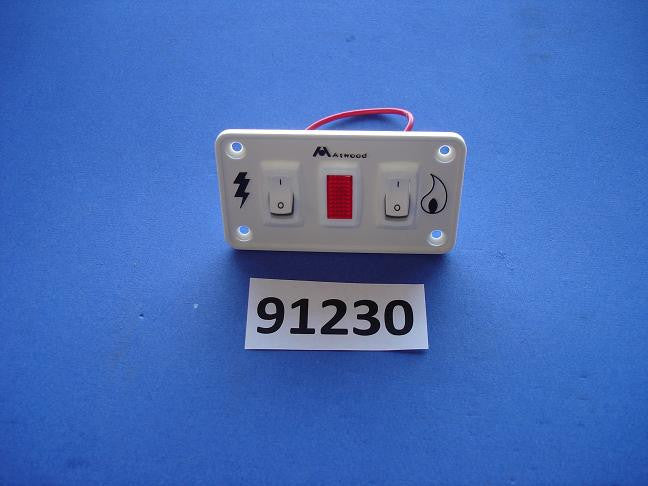 Atwood 91230 Switch Kit Dual Panel 12VDC White Water Heater Parts*